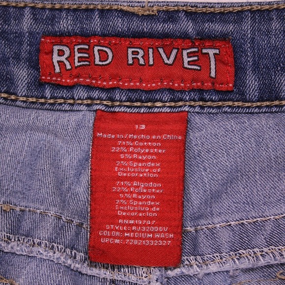 Red Rivet Jeans - Picture 3 of 16